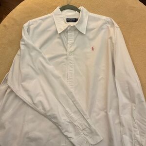 Ralph Lauren Men’s “Pink Pony” Oxford Button Up Shirt, Size XL